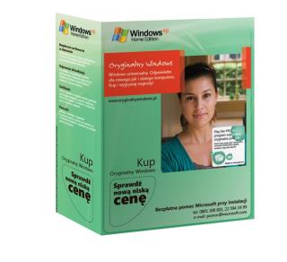 MS Windows XP Home Edition SP3 Polish- 1pk