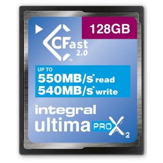 Karta pamięci CFast 2.0 INTEGRAL UltimaPro X2 550/540MB 128GB