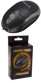 Mysz przewodowa Extreme 3D CAMILLE XM102K optyczna  czarno-przezroczysta