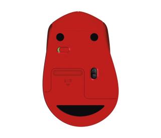 Mysz bezprzewodowa Logitech M330 Silent Plus optyczna czerwona