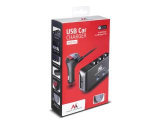 Rozdzielacz gniazda zapalniczki samochodowej Maclean MCE218 3 gniazda zapalniczki, 1xQuick Charge 3.0, 3xUSB 6,8A, 1x Power Delivery 18W, max 120W
