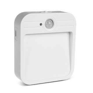 Lampa LED schodowa z sensorem ruchu Maclean MCE236, magnes, haczyk, temperatura 4000K, zasięg 3-4m, akum 3.7V/500mAh, 4 LED SMD2835