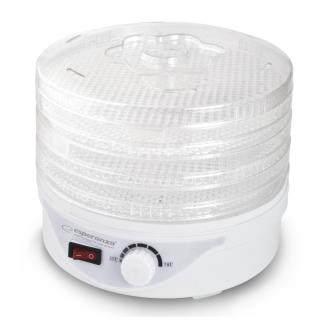 Suszarka do grzybów, owoców i jarzyn Esperanza "DELICATESSE" EKD003 biała