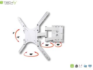 Uchwyt ścienny Techly 23"-55", 45kg obrotowy