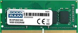 Pamięć SODIMM DDR4 GOODRAM 16GB 2666MHz  ded. do HP (W-HP26S16G)