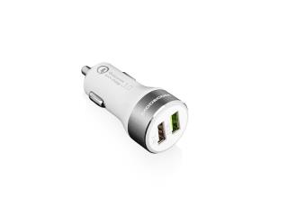Ładowarka samochodowa MODECOM MC-QCU2-07  (Quick Charge 3.0 + USB)
