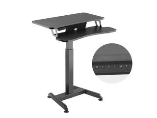 Biurko elektryczne Maclean MC-835 stacja robocza regulacja wysokości max 122cm max 37 kg - do pracy stojąco siedzącej