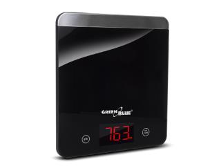 Waga kuchenna GreenBlue GB171 cyfrowa LED czarna  min 1g max 5000g