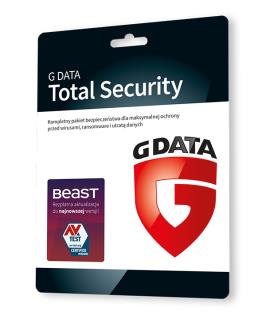 Oprogramowanie G DATA Total Security 2PC 1rok karta-klucz