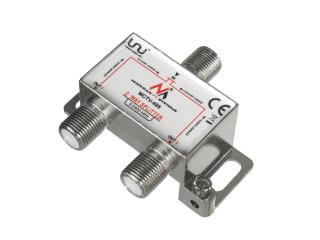 Rozgałęźnik satelitarny Maclean MCTV-495 splitter podwójny 2 wyjścia 1/2 Unicable 5-2400MHz 
