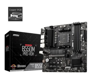 Płyta MSI B550M PRO-VDH /AMD B550/DDR4/SATA3/M.2/USB3.1/PCIe4.0/AM4/mATX