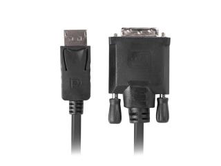Kabel adapter Lanberg DisplayPort v1.2 - DVI-D (24+1) M/M 3m czarny Dual Link