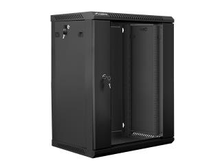 Szafa instalacyjna Rack wisząca 19" 15U 600x450 czarna Lanberg (flat pack)