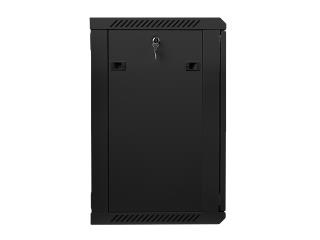 Szafa instalacyjna Rack wisząca 19" 15U 600x450 czarna Lanberg (flat pack)