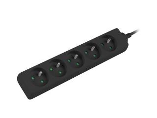 Listwa przedłużacz Lanberg 1m UPS czarna 5x 230V PL