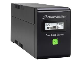 Zasilacz awaryjny UPS Power Walker Line-Interactive 800VA 2xPL230V RJ11/45 IN/OUT USB LCD