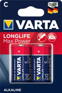 Baterie VARTA LONGLIFE MAX POWER C 1.5V 2 szt