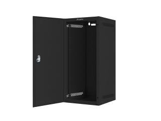 Szafa instalacyjna Rack wisząca 10" 12U 280x310mm czarna Lanberg (flat pack) drzwi metalowe