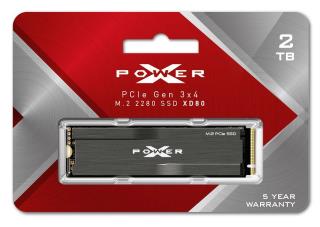 Dysk SSD Silicon Power XPOWER XD80 2TB M.2 2280 PCIe Gen3x4 NVMe (3400/3000 MB/s)