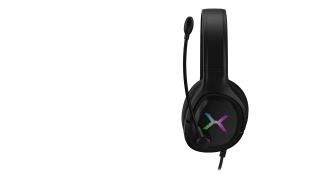 Słuchawki z mikrofonem KRUX Popz RGB czarne