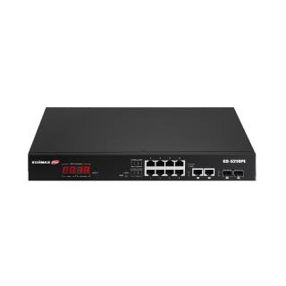 Switch zarządzalny Edimax GS-5210PL 12-port gigabit PoE+ Web Smart z 2x Gigabit Combo RJ45/SFP - 4717964704269 - zdjęcie