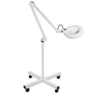 Lampa kosmetyczna Maclean MCE152 na kółkach z lupą 5 dioptrii, powiększenie 8x, LED