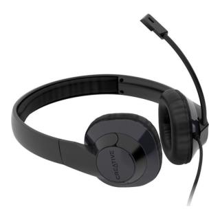 Słuchawki  z mikrofonem Creative HS720 V2 przewodowe czarne - 5390660194634 - zdjęcie 2
