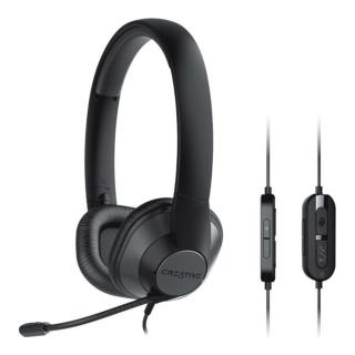 Słuchawki  z mikrofonem Creative HS720 V2 przewodowe czarne - 5390660194634 - zdjęcie 3
