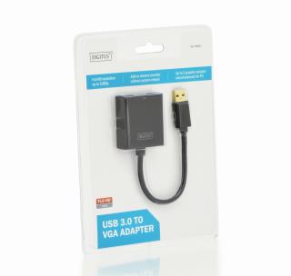 Kabel adapter DIGITUS VGA 1080p FHD na USB 3.0 aluminiowy