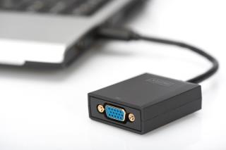 Kabel adapter DIGITUS VGA 1080p FHD na USB 3.0 aluminiowy