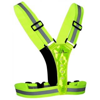 Szelki LED dla biegaczy, rowerzystów Maclean MCE425 