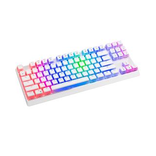 Klawiatura przewodowa Modecom Volcano LANPARTY RGB Gaming mechaniczna (Przełącznik BLUE OUTEMU) Pudding Edition