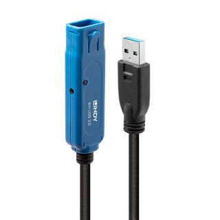 Kabel USB 3.0 LINDY Active Extension Pro 8m czarny