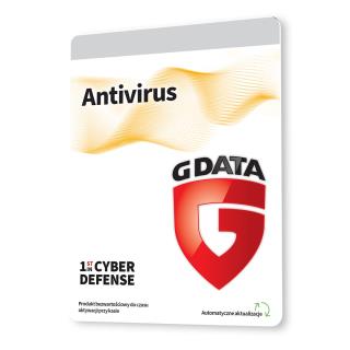 Oprogramowanie G DATA Antivirus 3PC 3lata karta-klucz
