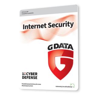 Oprogramowanie G DATA Internet Security 1PC 3lata karta-klucz
