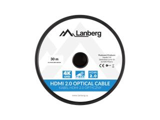 Kabel HDMI Lanberg M/M v2.0 30m czarny optyczny AOC