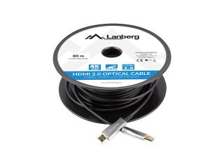 Kabel HDMI Lanberg M/M v2.0 80m czarny optyczny AOC
