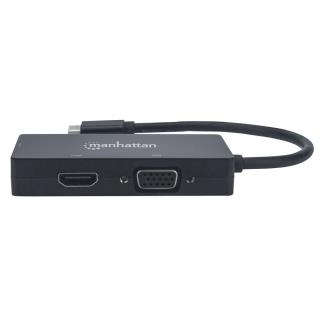 Kabel adapter Manhattan USB-C 3.1 na HDMI/DVI/VGA Multiport