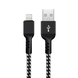 Kabel Lightning Maclean MCE481 USB A - Lightning do iPhone Fast Charge 5V/2,4A czarno-biały 2m 