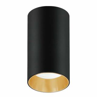 Oprawa natynkowa / tuba Maclean MCE458 B/G punktowa okrągła aluminiowa GU10 55x100mm czarno-złota