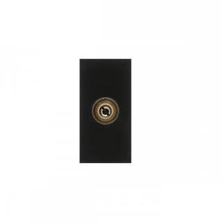 Gniazdo TV Maclean MCE726B pojedyncze, czarne