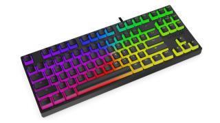 Klawiatura przewodowa Krux Atax PRO RGB Pudding Gateron Yellow czarna