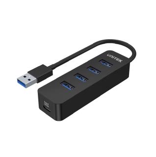 HUB USB-A Unitek H1117A 4xUSB-A 3.1, aktywny, 10W 