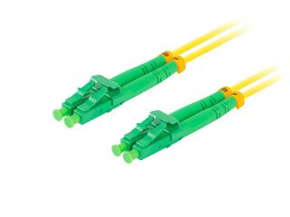 Patchcord światłowodowy Lanberg SM LC/APC-LC/APC DUPLEX 3.0mm LSZH G657A1 5m żółty