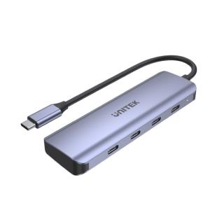 Hub USB-C Unitek H1107K,  3.1, 4 x USB-C, 5 Gbps 