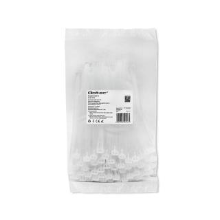 Opaski zaciskowe Qoltec wielorazowe/trytytki | 7.2*150mm | Nylon UV | Białe