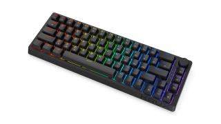 Klawiatura bezprzewodowa KRUX Atax 65% PRO RGB Wireless Gateron Yellow Pro Czarna