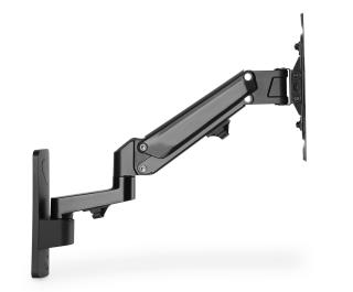 Uchwyt ścienny pojedynczy DIGITUS 1xLCD max 43" i 23kg z sprężyną gazową