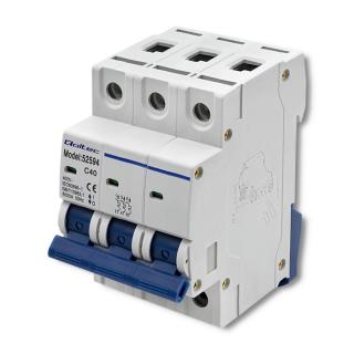 Wyłącznik nadprądowy Qoltec C40 | bezpiecznik | AC | 40A | 3P