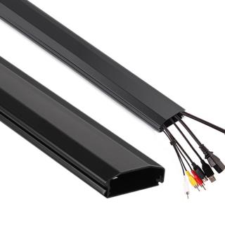 Zestaw 20szt x Listwa maskująca do kabli Maclean MC-693 B 60x20x750mm Aluminium łatwe otwieranie i zamykanie